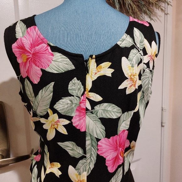 LA CABAÑA VINTAGE 90'S Y2K 2 PIECE FAUX WRAP SUMMER SHIFT DRESS WITH SHIRT - Picture 5 of 16